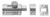 Slide Bolts, Steel, 1-27/64"L x 1-9/64"W x 45/64"H