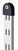 Stainless Steel Shelf Supports, For Use With Single Slot Pilasters, Black End Caps