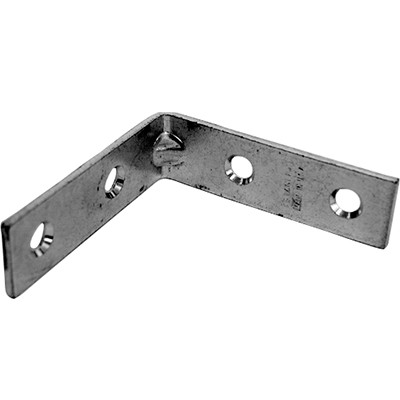Corner Brace, Zinc, Zinc 3" X 3"