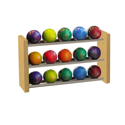 Bowling Balls Rack - Wood Rack with Rods, Choose