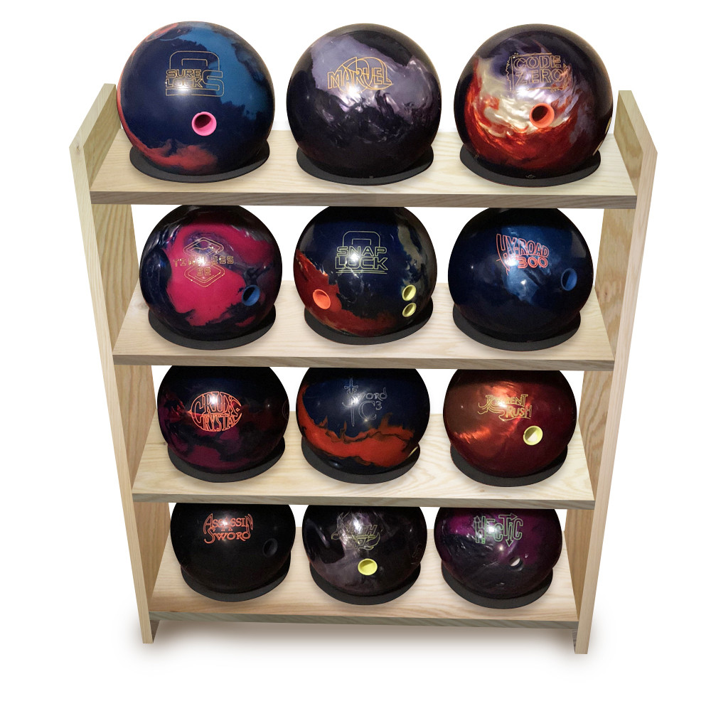 Wooden Bowling Rack Storage - Balls Storage Rack "Isaac" Ply