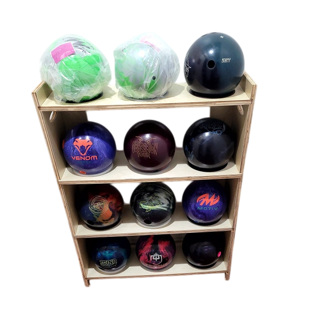 Solid Wood Bowling Rack - Balls Storage Rack MD "Bear"