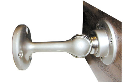 Magnetic Door Holder & Stop, Bright Gold 3-3/8" L