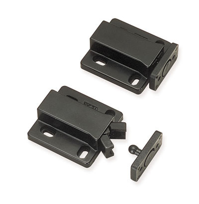 Low Profile Non Magnetic Touch Latch, Black