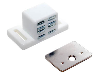 Pro-Pack 10pcs, Extra Strength Magnetic Catch, White