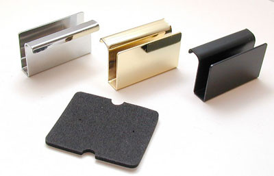 Pro-Pack 10pcs, Glass Door Handles, Brass