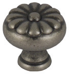 1-1/4 Elite II Series, Zinc Die Cast Knobs 1-1/4" Dia., Weathered Nickel Finish
