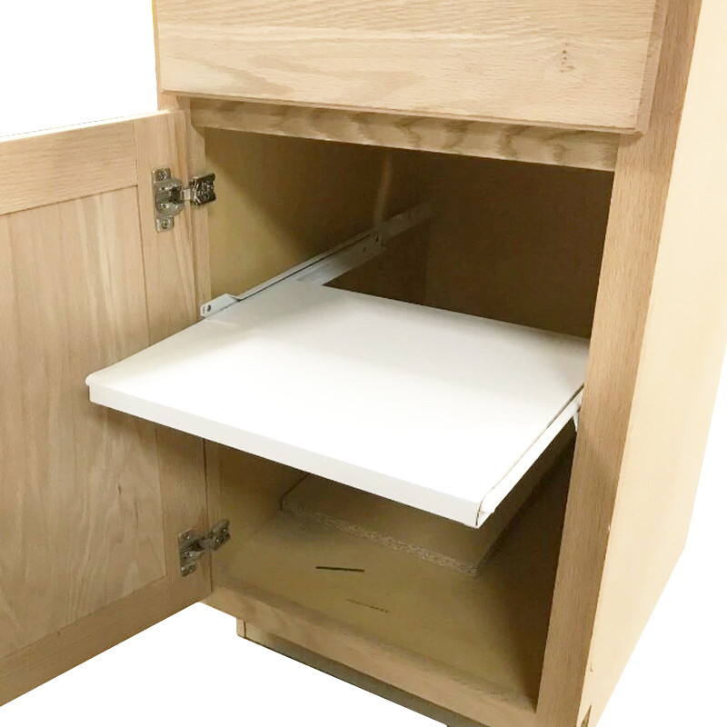 Pull Out Sliding Shelves Melamine or Plywood with Slides, Choose sizes and Material