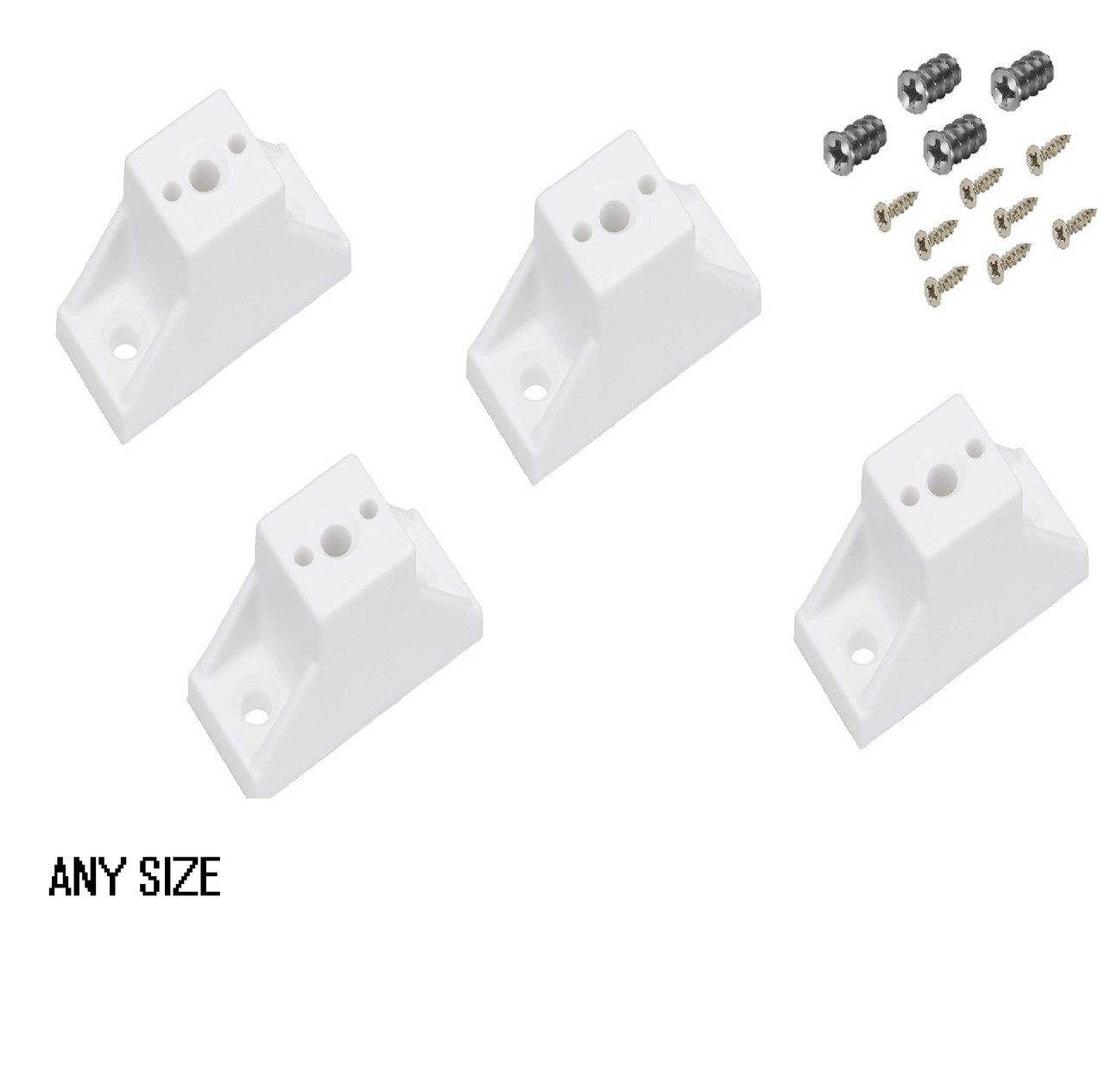 Drawer Slide Spacer Choose color and Size, Pkg of 1pc + optional screws, Quantity Discounts, All Sizes spacers