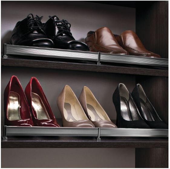 Synergy Elite Shoe Fence Rail, Plated aluminum, Choose your color and size