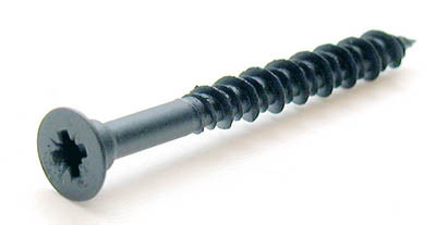 Hi Lo Screws, Black #8 X 25Mm (1")