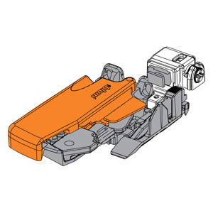 Servo-Drive Locking Device With Integrated Bumper Left and Right T51.1700.PS