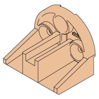Tandem Inset Spacer, For Inset Applications, 1" Thick