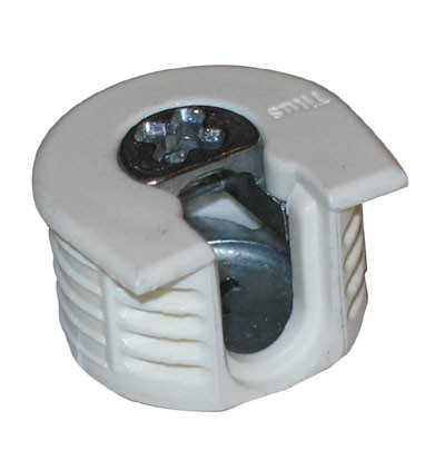 Titus Series 6 Expando Connectors, Side Entry,White 19Mm