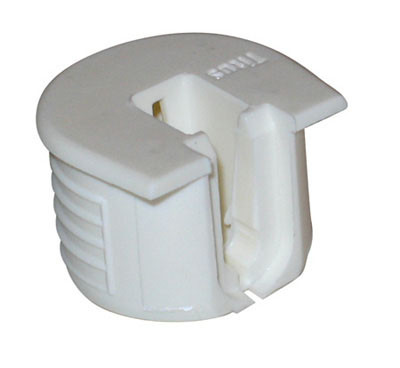 Titus Series 6 Expando Connectors, Drop-On,White For 19Mm Material