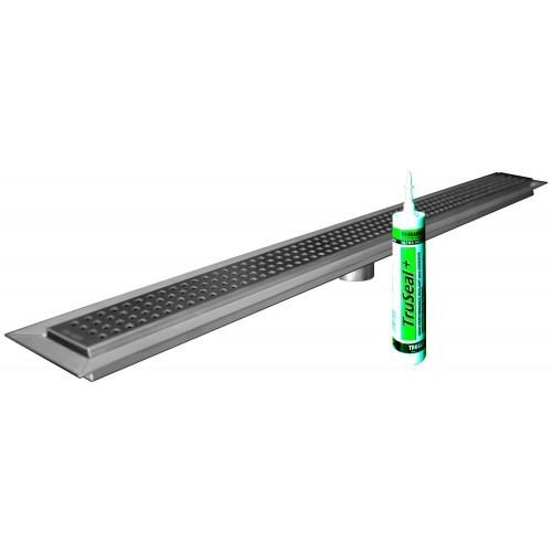 34" TRU-LINE Linear Shower Drain, Tile-in/Tileable Style Grate ,