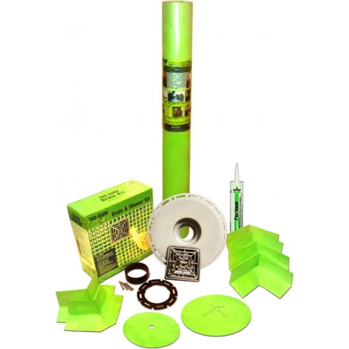 330 Sqft standard shower Kit & Drain Fits up to 96" x 96" x 7'h