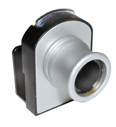 Deadbolt Glass Door Lock, Vertical Clip, Satin Nickel