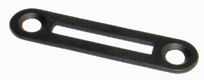 Pro-Pack 10pcs, Strike Plates,Black 1-15/16" X 7/16"