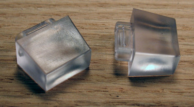 Tenn-Tex Glass Door Retainer Clips & Inserts, 23/64" Insert  -  50pcs bag #776