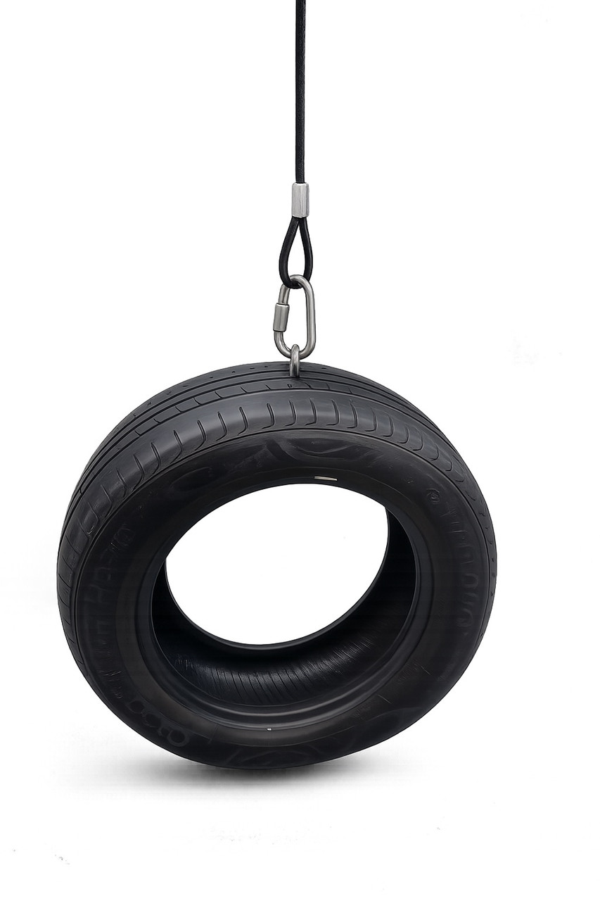 Kids Swing, Recycled Rubber Tire Swing set , used tire, choose your Model and Rope Color