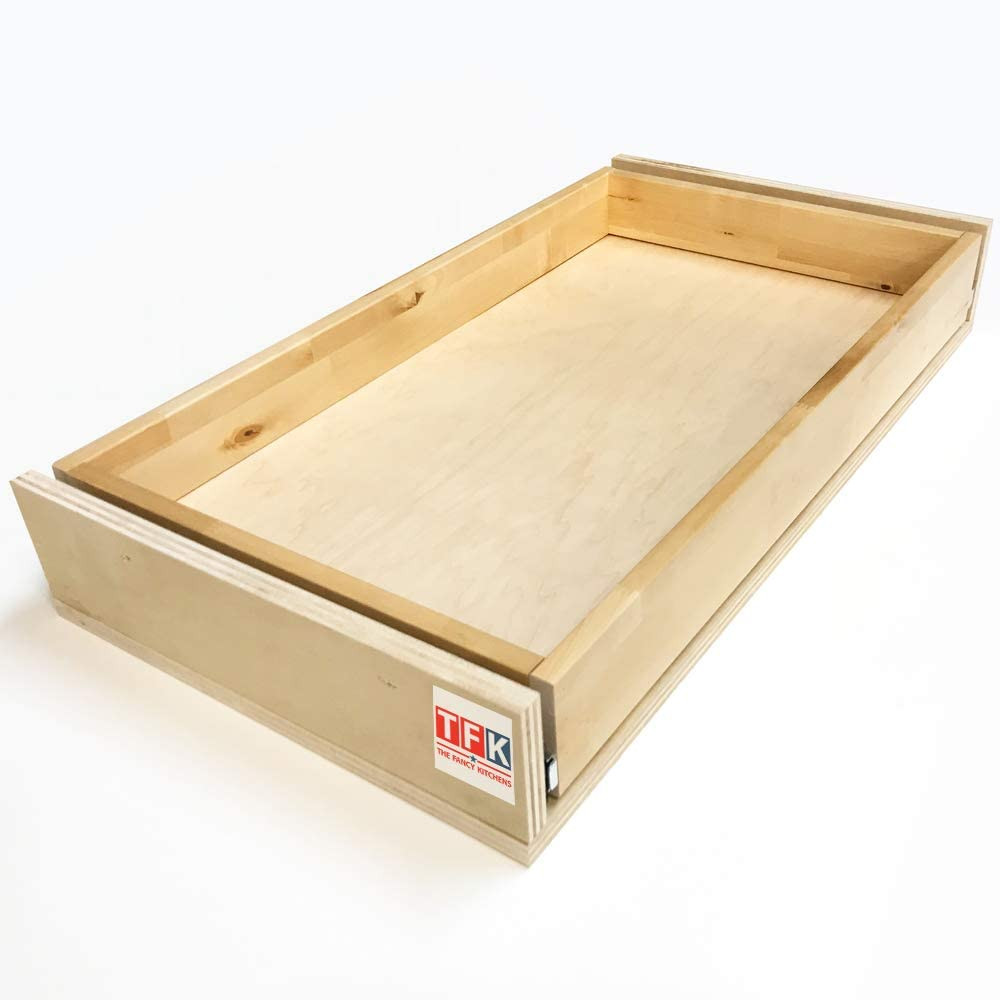 Melamine Toe Kick Pull Out Drawer "TrojanM" Choose Melamine Colors, Slides and sizes  - Drawer Box, EASYEST to Install OuterBox