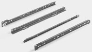 14" (350mm), Epoxy Coated Euro Slides, White