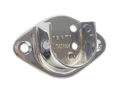 Economy Chrome Flange for 1-1/16" Tubing, Open Chrome