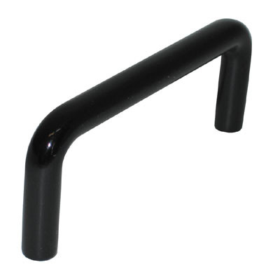 Wire Pulls/4" center, Die Cast Black 4"