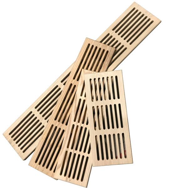 Unfinished Solid Wood Drop in Selfrimming Vent Cover, Choose Sizes and material, Custom made by Total size of Cover, Choose Opening size also , 3/4"Thick