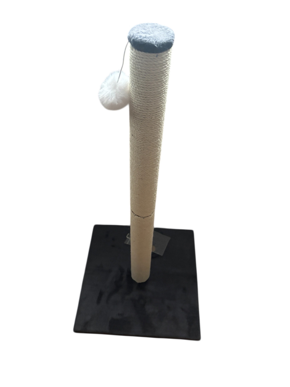 Cat Scratching Post “Philippe”, Sisal Vertical Scratcher Post With Toys Hardware Tools For Indoor Yong Cats 30” High