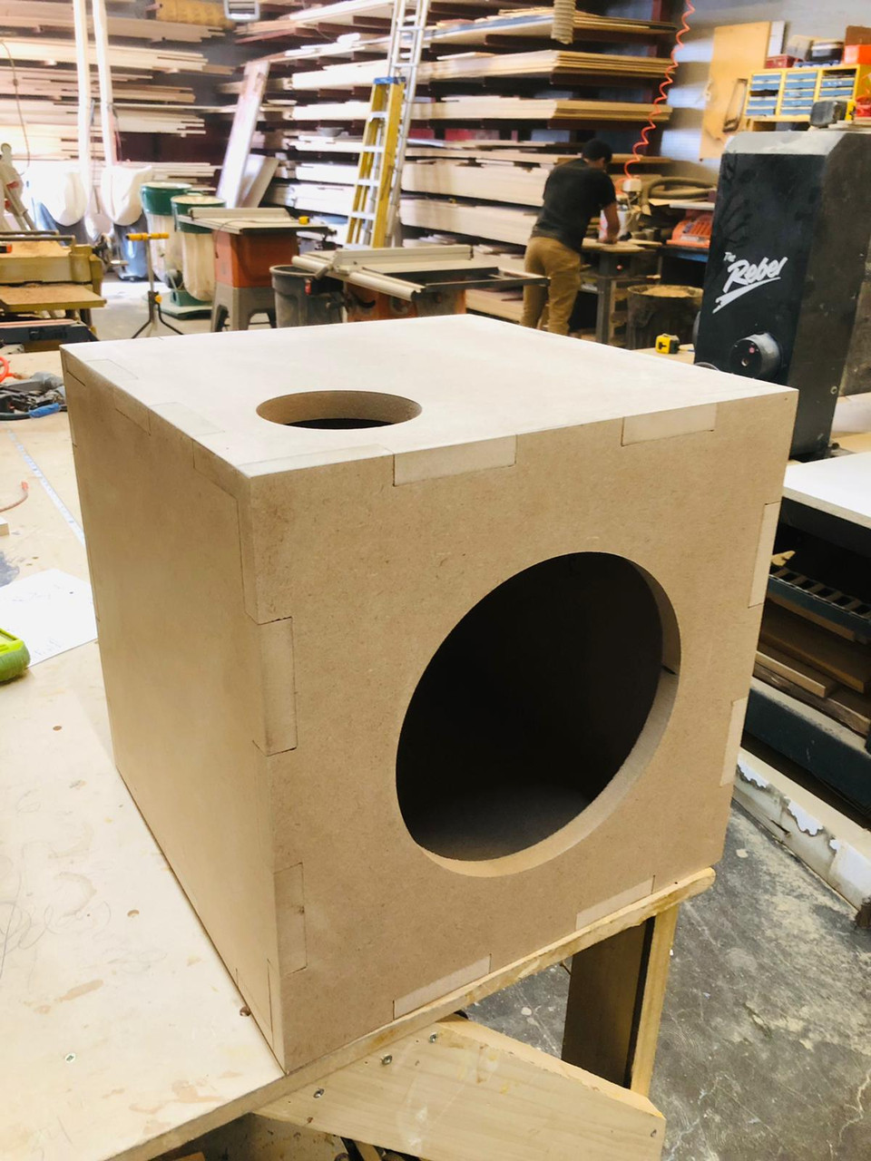 Subwoofer or Speaker Box Ported Stereo Subwoofer Speaker Enclosure