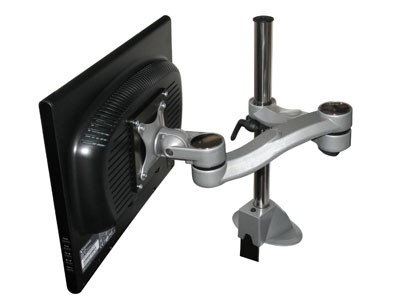 Concerto Monitor Arm, Silver