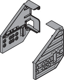 Servo-Drive Adapter Set, For Horizontal Aluminum Profiles, For Face Frame Applications