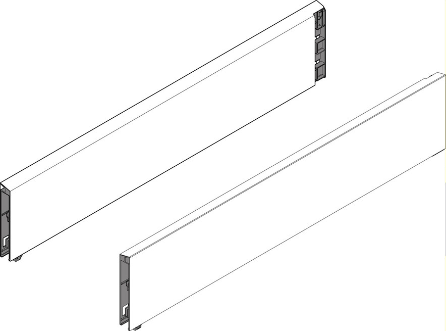 Tandembox Boxcap, For 11" D Height Drawer, Pair