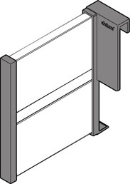 Orga-Line Lateral Divider For Tandembox D Height Drawer, Stainless Steel