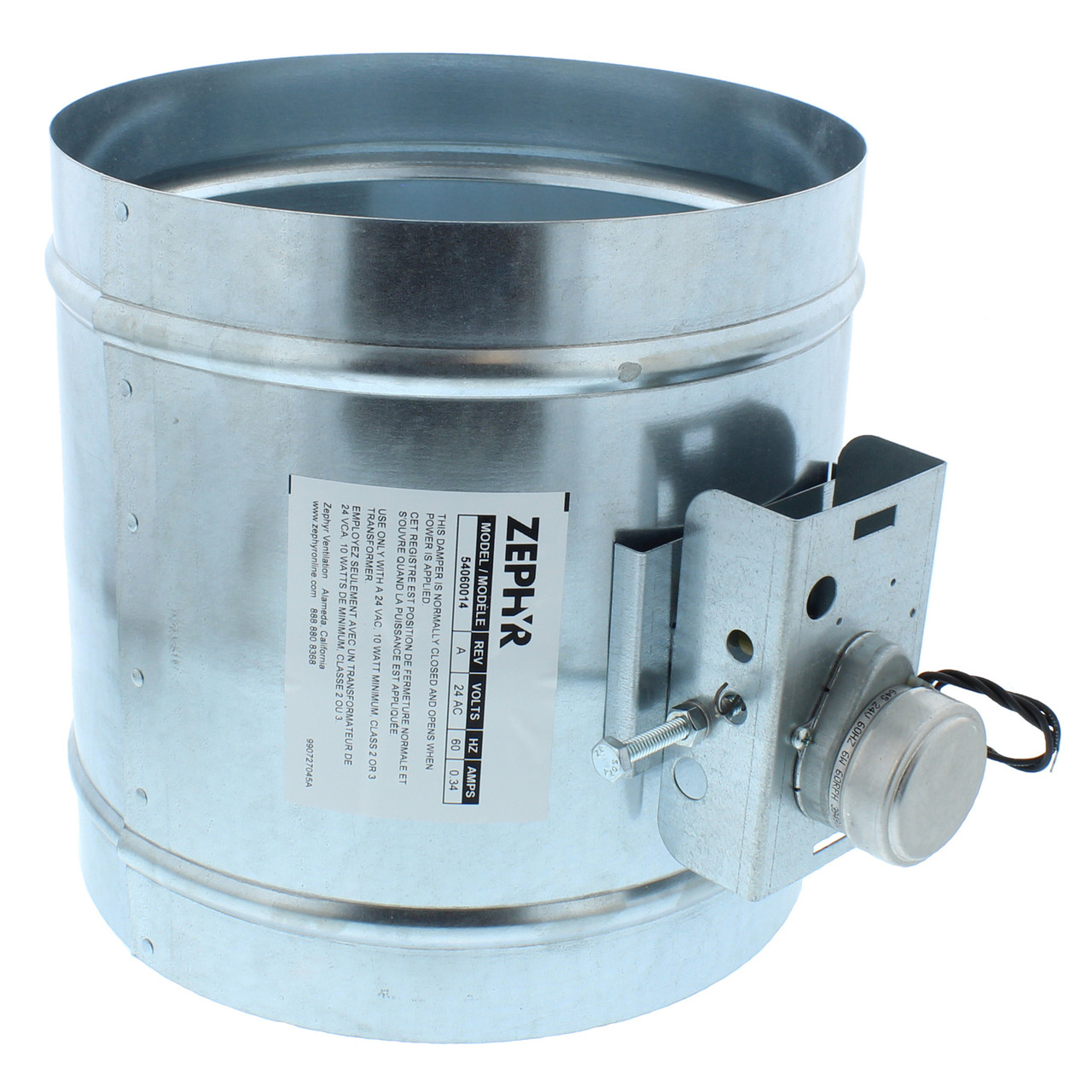 Damper, Motorized, 10in - 54060014 for ZEPHYR