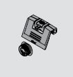 Tandembox Interior Front Handle With Latch Dust Gray