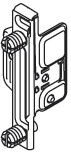 Metabox 320M/H/K, 330M/H Clip-On Front Fixing Bracket, Press-In, Left