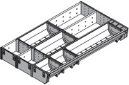 Orga-Line 3 Tier Odds/Ends Organizer Set, For 20" Tandembox Drawer, Stainless Steel