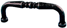 PULL,SCROLL DARK WROUGHT IRON