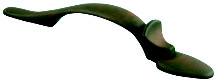PULL,THUMB LATCH,BLACK W/RUST GLAZE