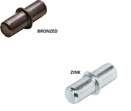 3 , 5 6, 7mm Metal Steel Shelf Support Pin with Collar Divided with stop sleeve, Choose Color , steel