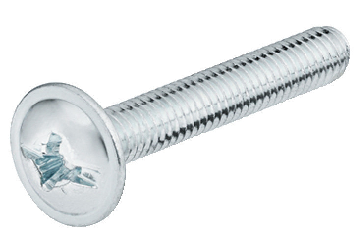 M4 Threaded Screw For Decorative Hardware 100pcs , Modified Truss Head M4 Zink Plated Choose Length mmLong